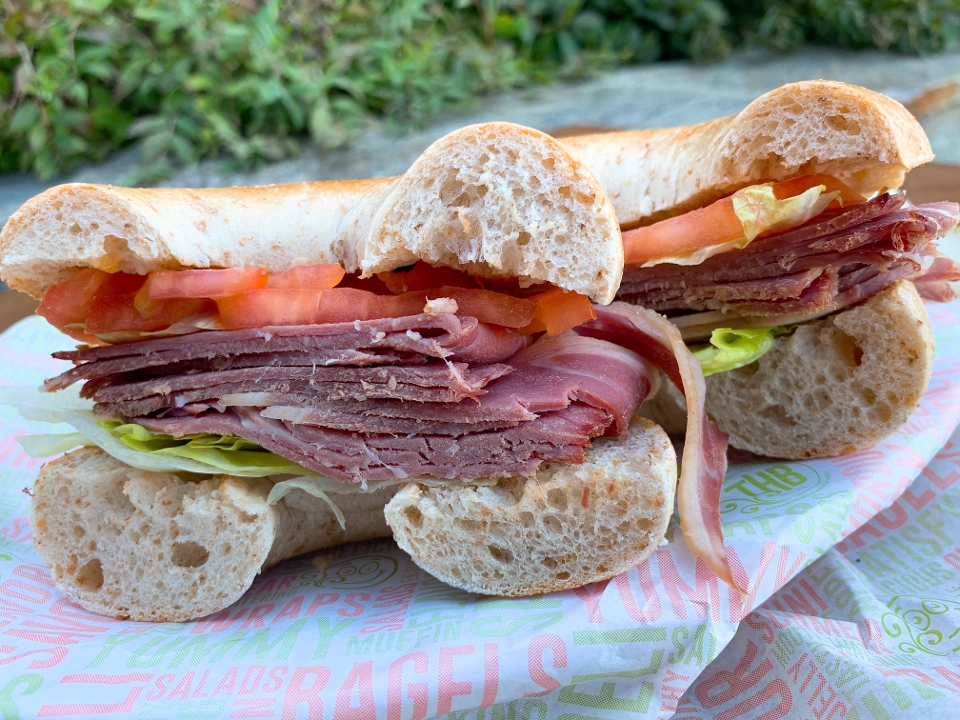 Order Pastrami Sandwich food online from THB Bagelry + Deli of Columbia store, Columbia on bringmethat.com