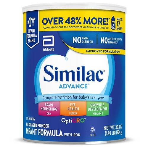Order Similac Infant Formula with Iron - 30.8 oz food online from Walgreens store, Baton Rouge on bringmethat.com