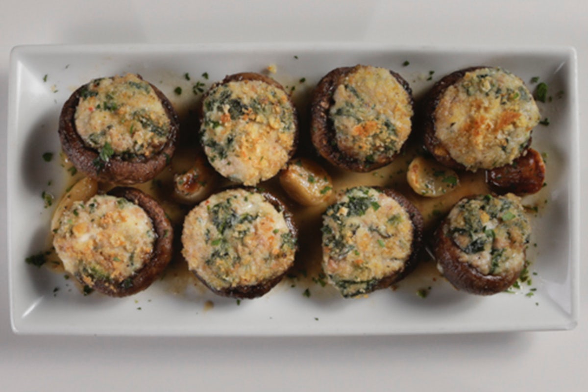 Order STUFFED MUSHROOMS food online from Romanos Macaroni Grill store, Roseville on bringmethat.com