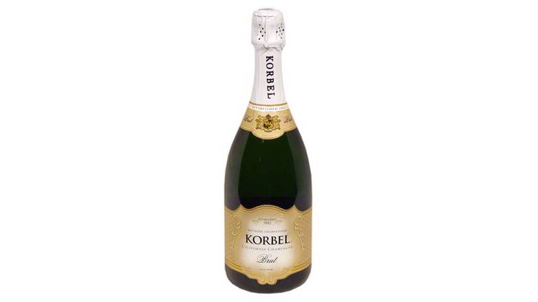 Order Korbel Brut Champagne (12.0% Abv) food online from Waldi Discount Liquor store, Ansonia on bringmethat.com