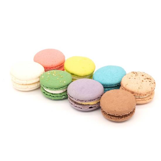 Order French Macaron (gluten-free) food online from Layer Cake Bakery Cafe store, Irvine on bringmethat.com