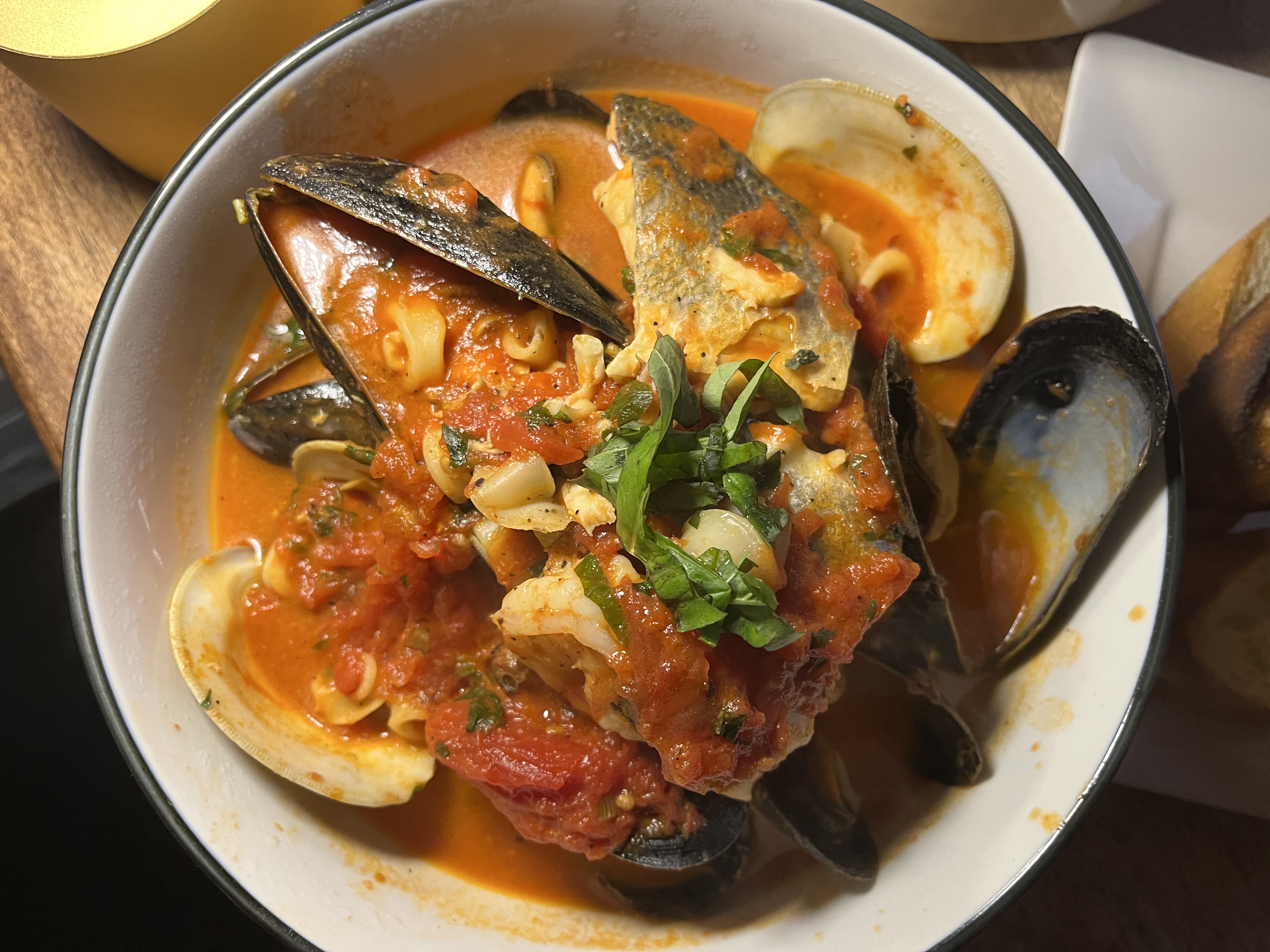 Order Brodetto Di Pesce (Seafood Stew) food online from Ringolevio store, Brooklyn on bringmethat.com