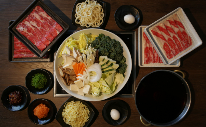 Order Sukiyaki Set food online from Momo Paradise store, San Diego on bringmethat.com