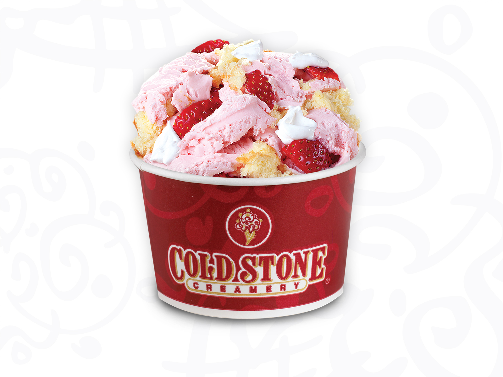 Order Surrender to Strawberry Ice Cream food online from Cold Stone Otsego store, Otsego on bringmethat.com