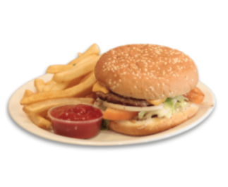 Order 1/4 lb. Cheeseburger Combo food online from Salam store, Chicago on bringmethat.com