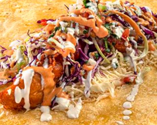 Order Fish Burrito food online from Palapas Tacos store, Fullerton on bringmethat.com