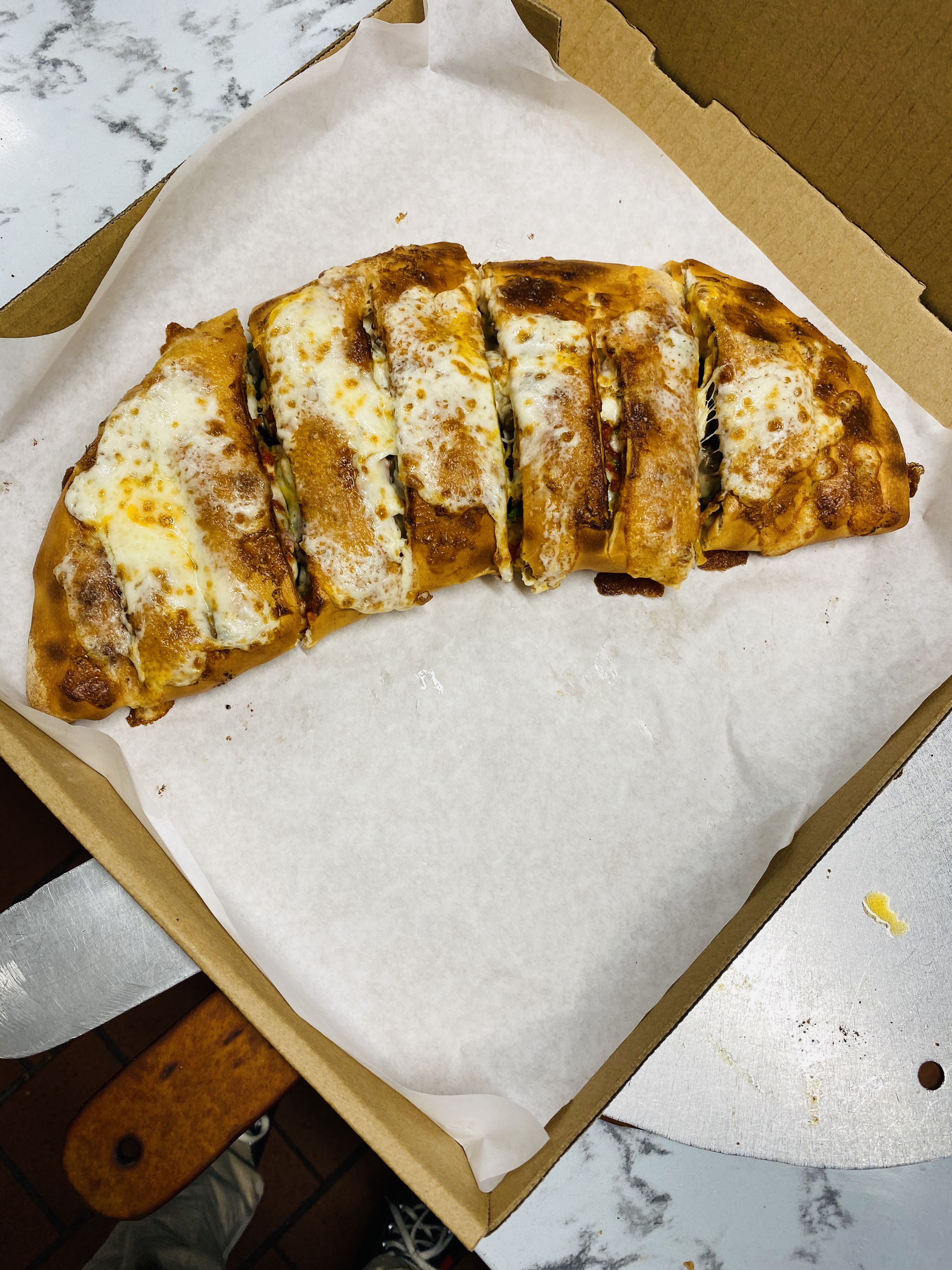 Order Calzone food online from Red Tomato Pizza House store, Berkeley on bringmethat.com
