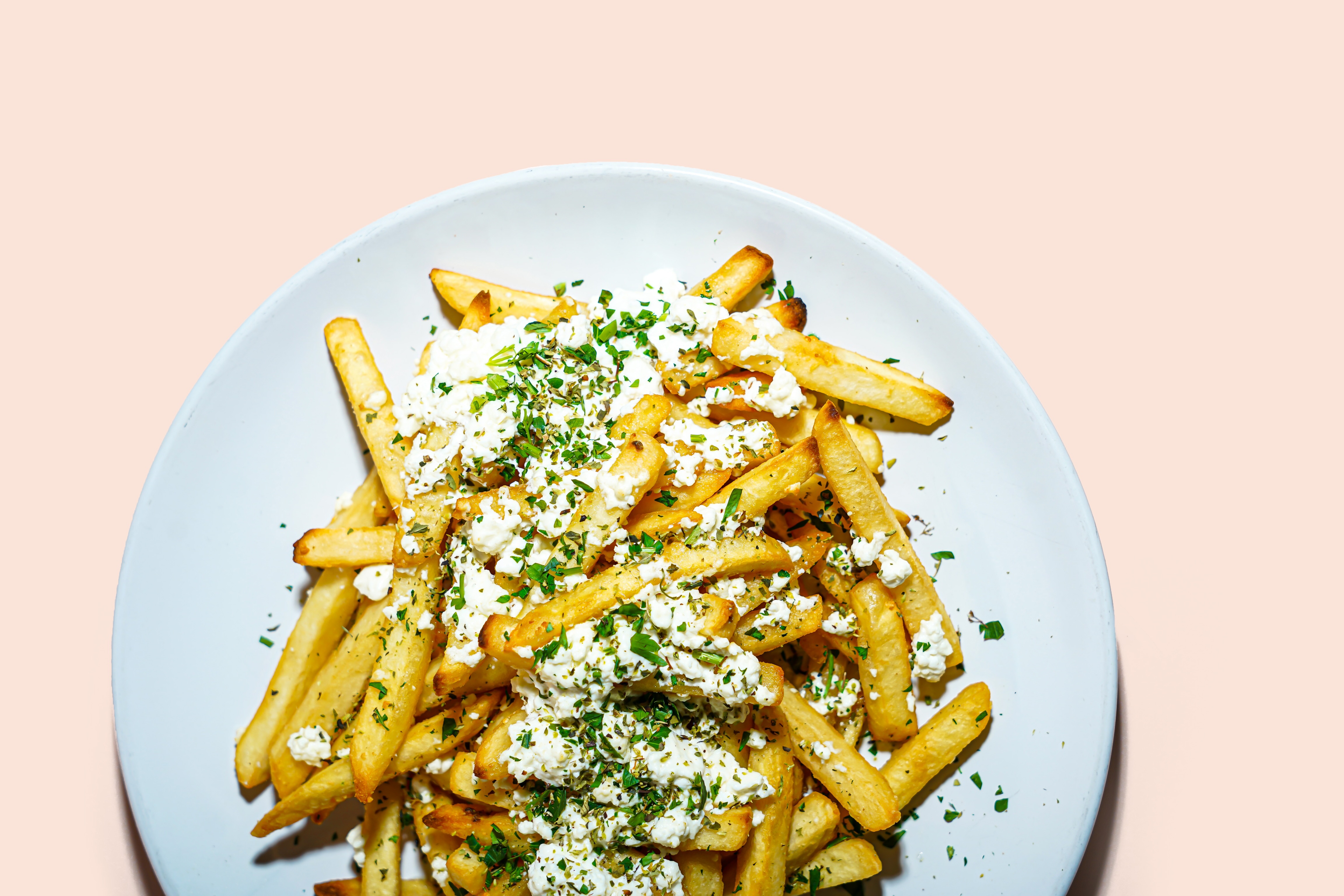 Order Greek Fries food online from Oasis Cafe store, Flushing on bringmethat.com