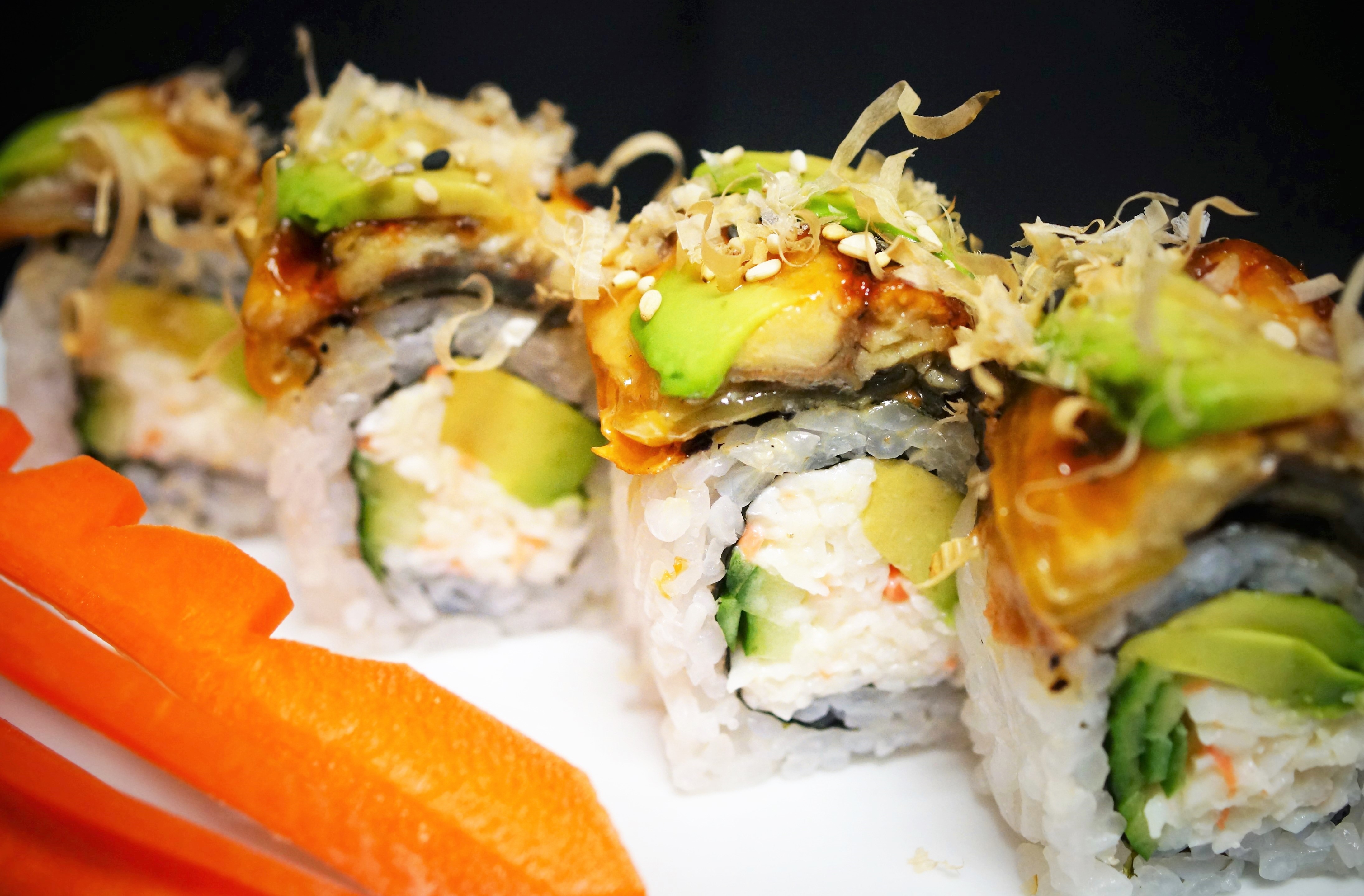 Order Dragon Roll food online from Sakura Sushi And Grill store, Albuquerque on bringmethat.com