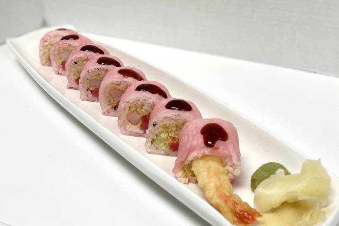 Order Pink Lady Roll food online from Ichiban Ramen Sushi store, Homer Glen on bringmethat.com