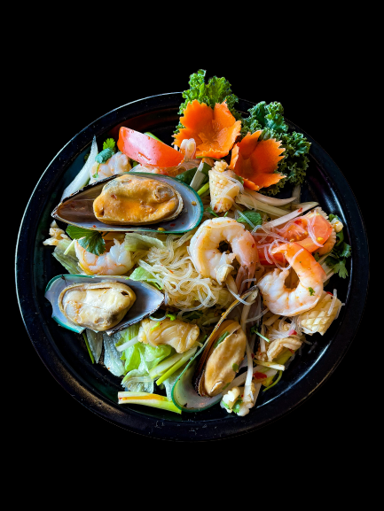 Order Yum Woon Sen (Glass Noodle Salad) food online from Iyara Thai Cuisine store, Houston on bringmethat.com