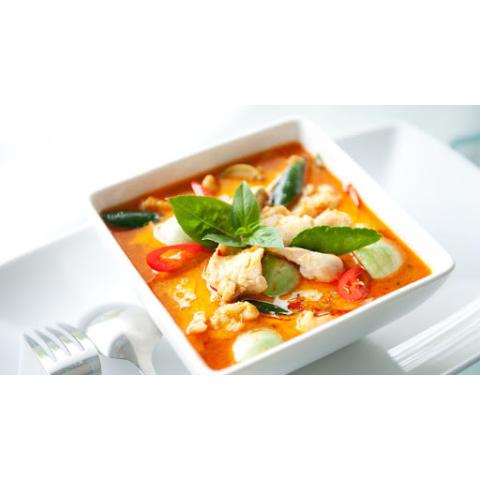 Order Red Curry with Chicken food online from Chikara Sushi & Asian Fusion store, Phoenixville on bringmethat.com