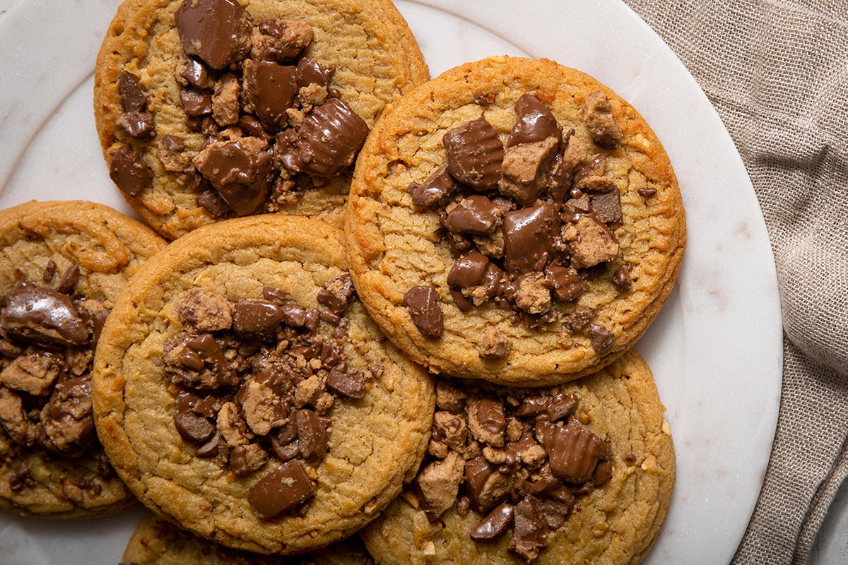 Order Double Peanut Butter Cookie food online from Kneaders Bakery & Cafe store, Chandler on bringmethat.com