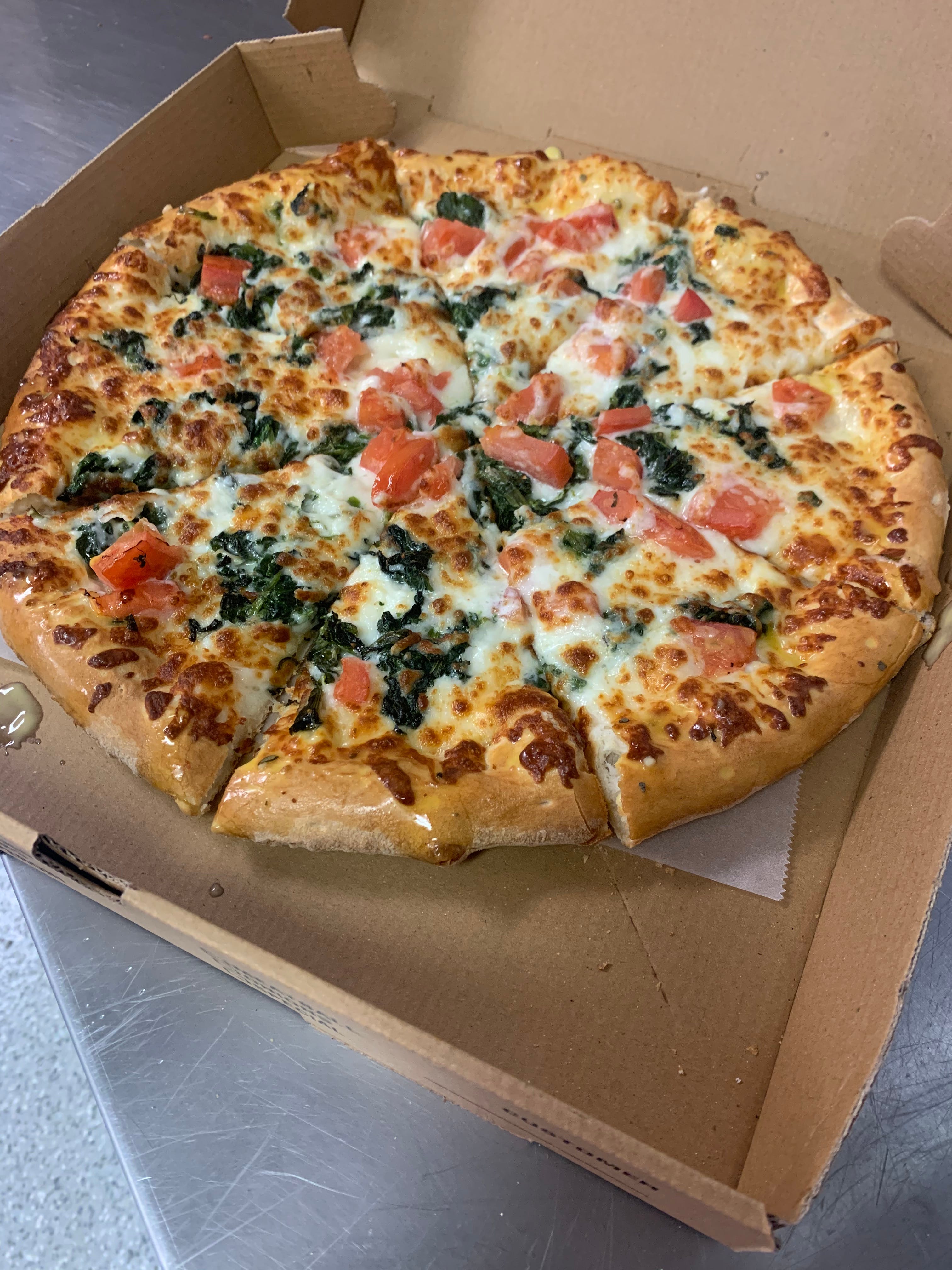 Order Greek Pizza - Small 10" food online from Italiano Of Kingsport store, Kingsport on bringmethat.com