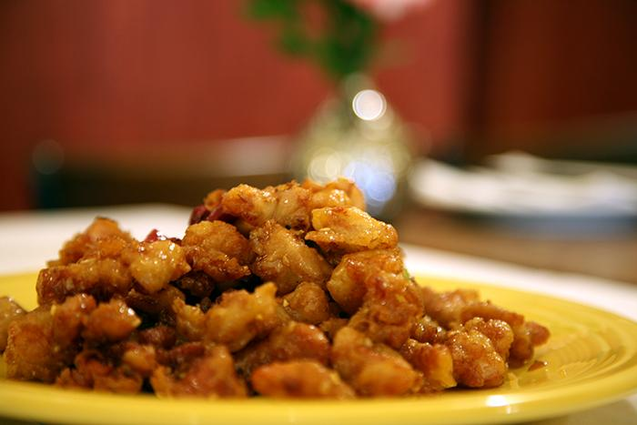 Order C5 Original Dry Fried Diced Chicken food online from Tenglong Chinese Restaurant store, San Francisco on bringmethat.com