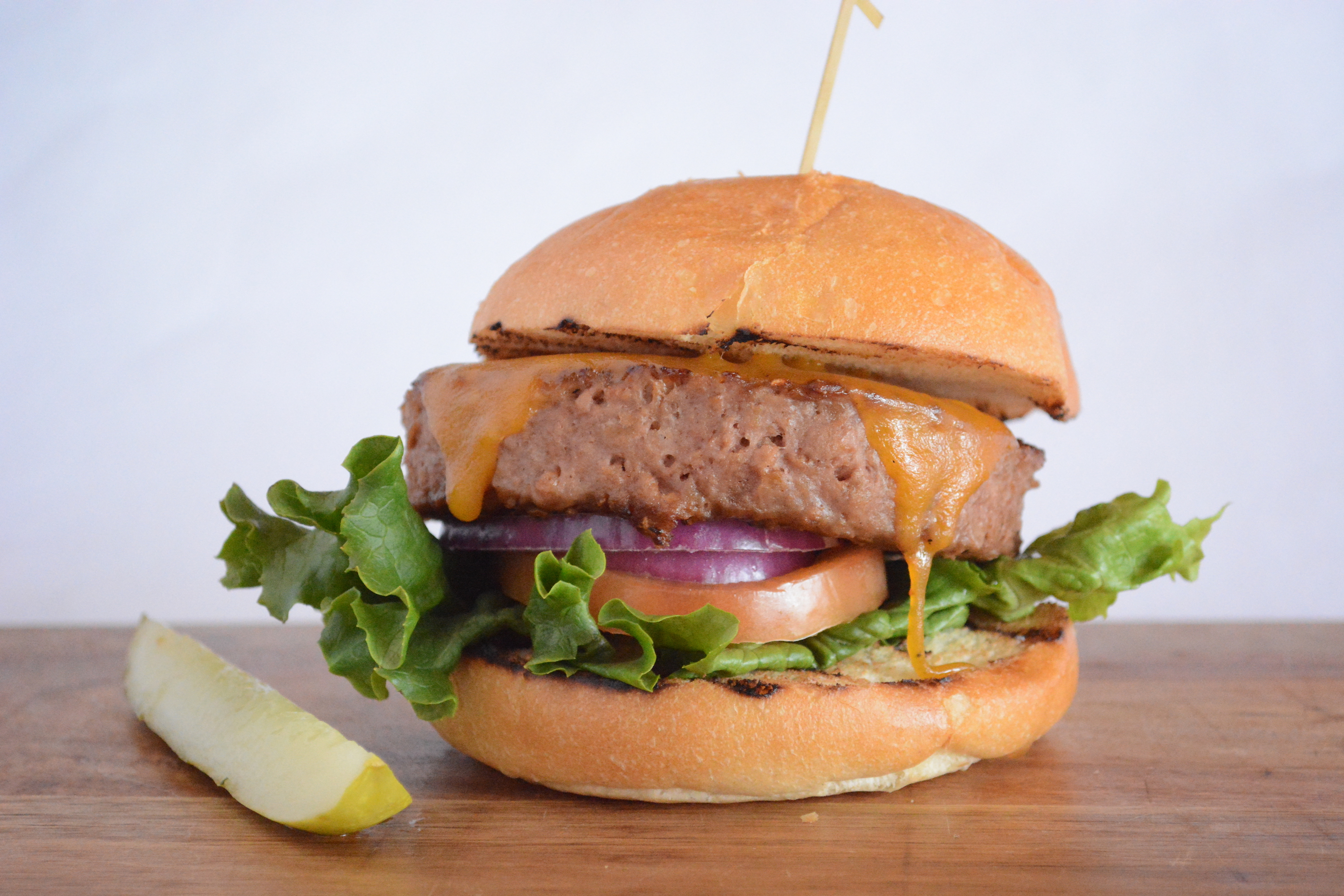 Order All American Burger (VEGT)  food online from The Colorado Vegetarian Kitchen store, Golden on bringmethat.com