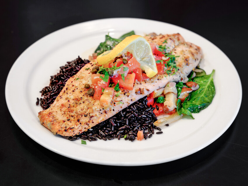 Order Ruby Red Trout Piccata food online from Morning Glory Farm Fresh Cafe store, Lafayette on bringmethat.com