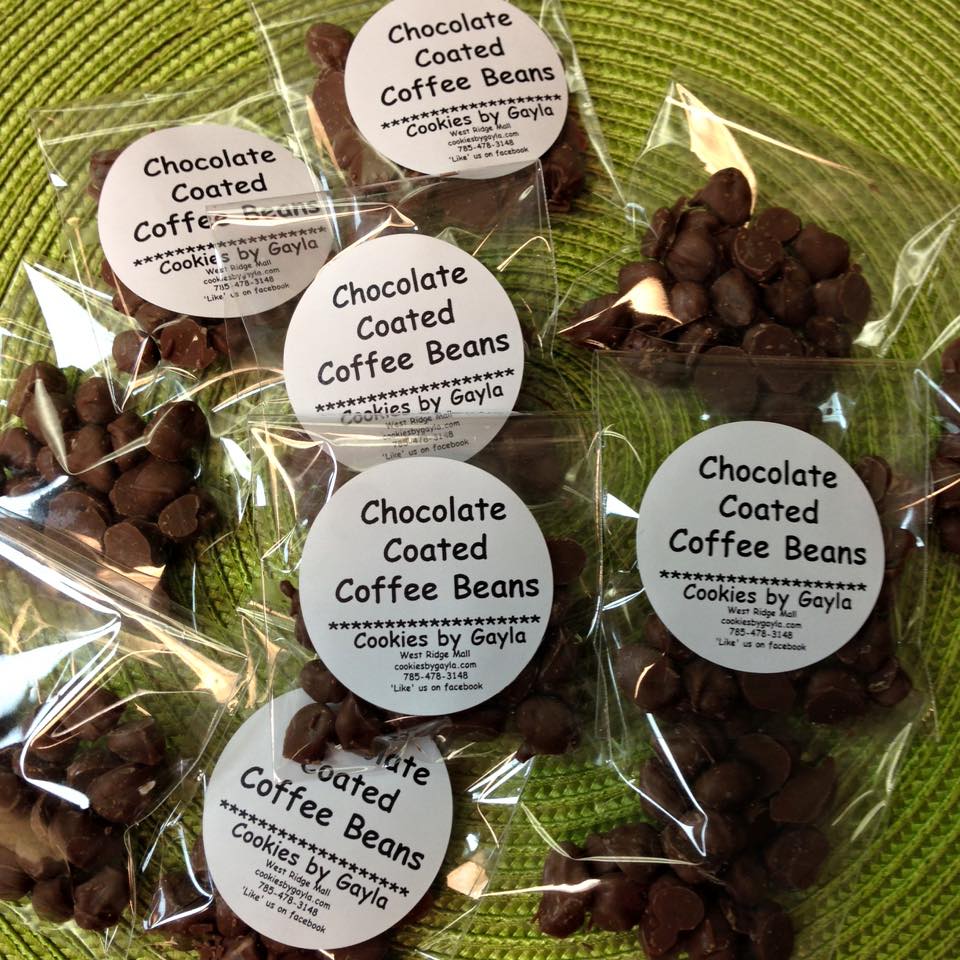 Order Chocolate Covered Coffee Beans Bag food online from Cookies By Gayla store, Topeka on bringmethat.com