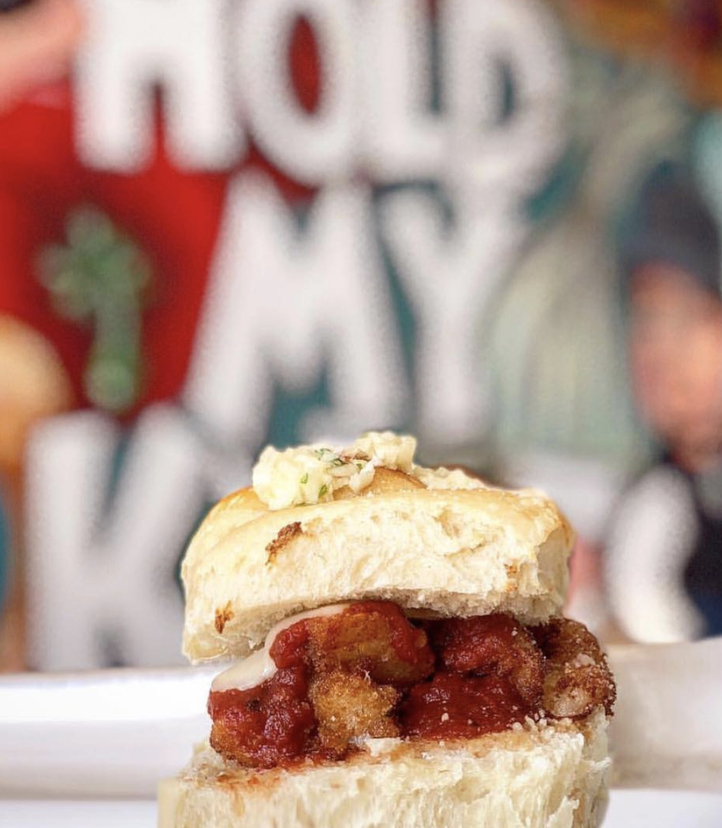 Order Shrimp Parm Slider food online from Hold My Knots store, Hillsdale on bringmethat.com