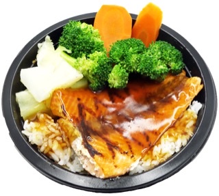 Order Salmon Teriyaki Bowl food online from Orange House Take Out store, La Habra on bringmethat.com