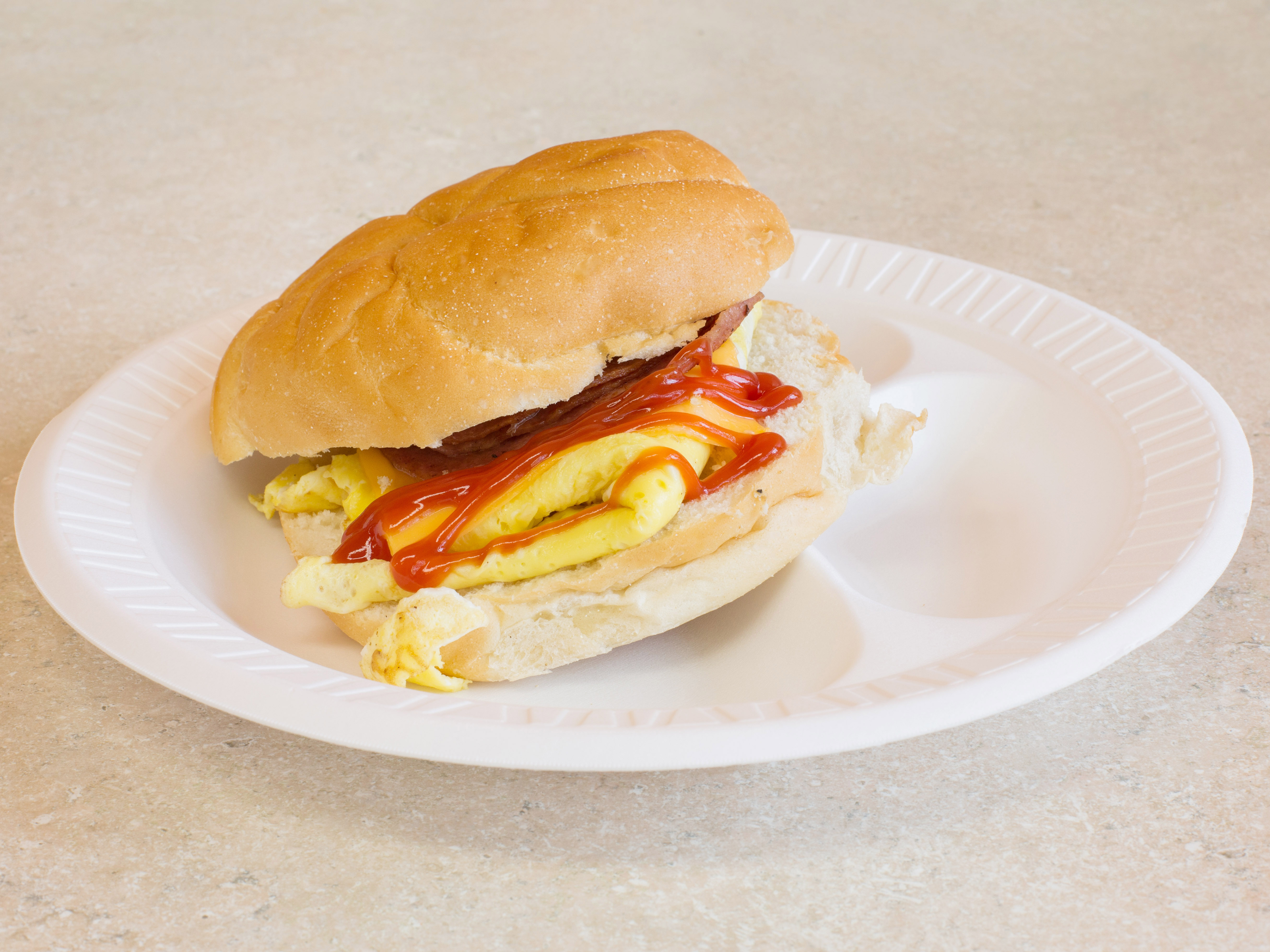 Order Eggs with Meat Sandwich Breakfast food online from Bagel One & Cafe store, Edison on bringmethat.com