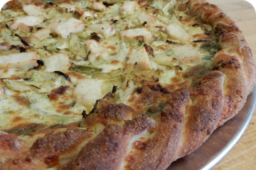 Order Pesto Chicken Pizza food online from Beach Pizza store, Grover Beach on bringmethat.com
