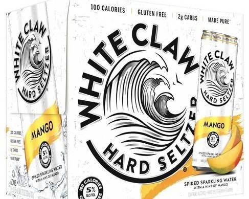 Order White Claw Mango 6 Pack (5.0% ABV) food online from Newport Wine & Spirits store, Newport Beach on bringmethat.com