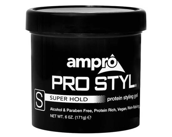 Order Ampro Pro Styl Styling Gel (Super Hold) (6 oz) food online from Temple Beauty Supply store, South Gate on bringmethat.com