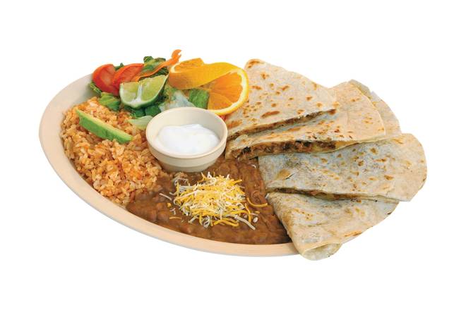 Order Quesadilla Plate food online from Tacos El Veneno store, Los Angeles on bringmethat.com