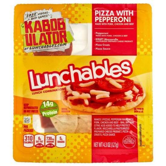 Order Lunchables Pizza w/ Pepperoni food online from IV Deli Mart store, Goleta on bringmethat.com