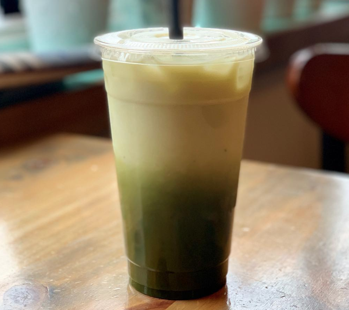 Order Iced Matcha Latte food online from 1st Cup Coffee store, Atlantic Highlands on bringmethat.com