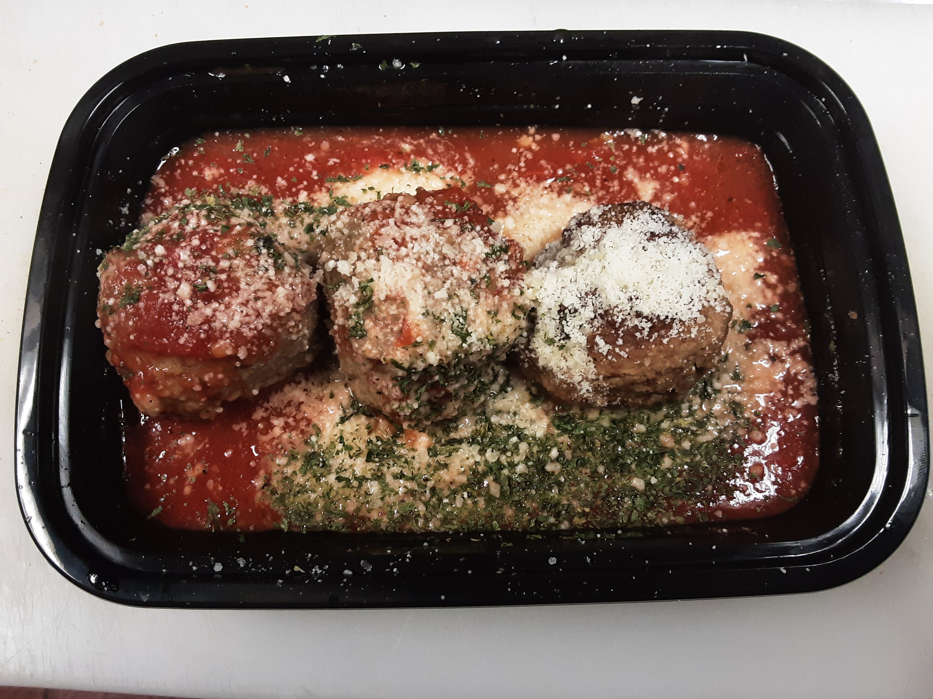 Order Meatball Parm - Side food online from Mingaliens Trattoria store, Natick on bringmethat.com