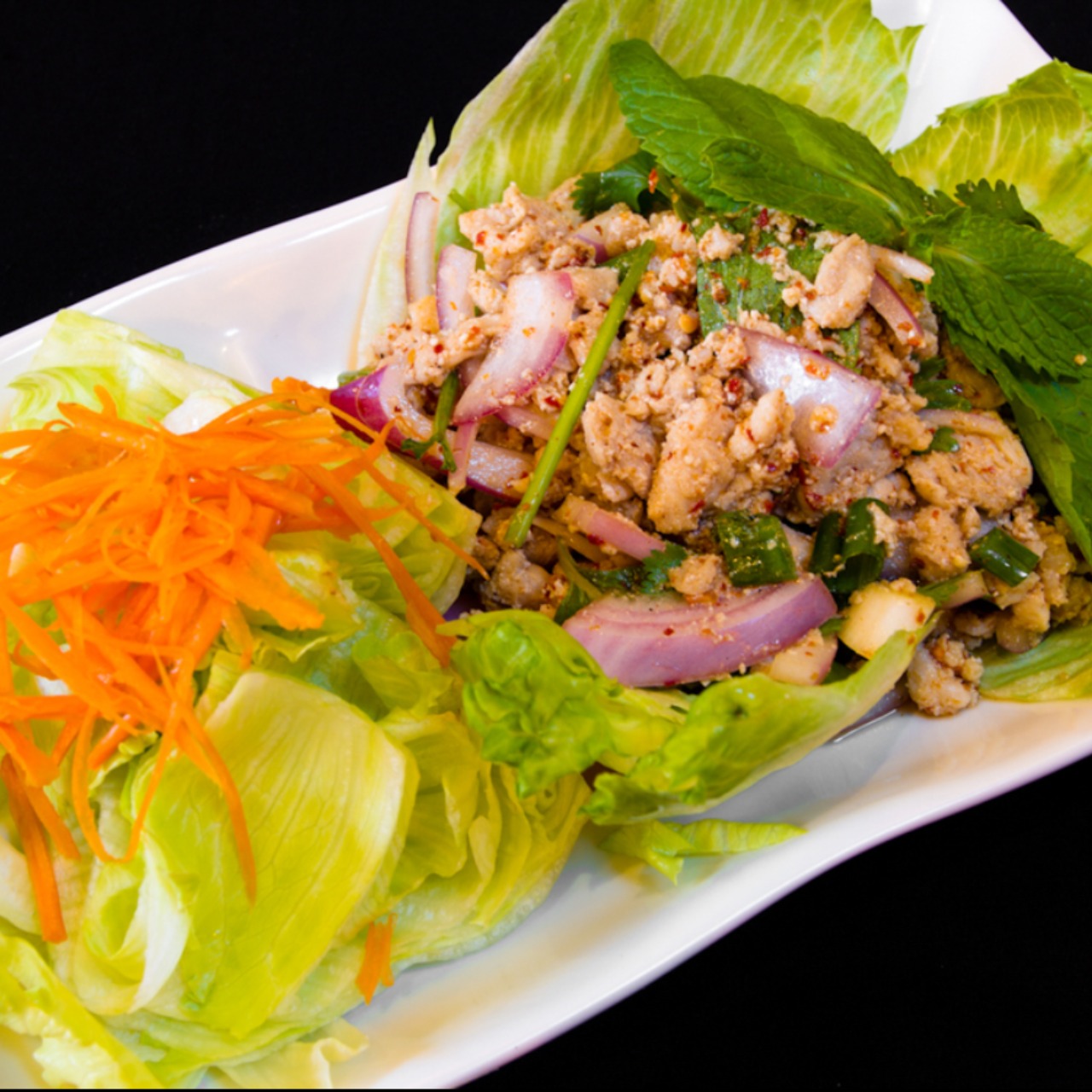 Order Larb Salad food online from Chabaa Thai Cuisine store, San Francisco on bringmethat.com