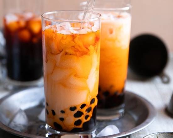 Order Iced Thai Milk Tea  food online from Soup Kettle Grille store, Meridian on bringmethat.com
