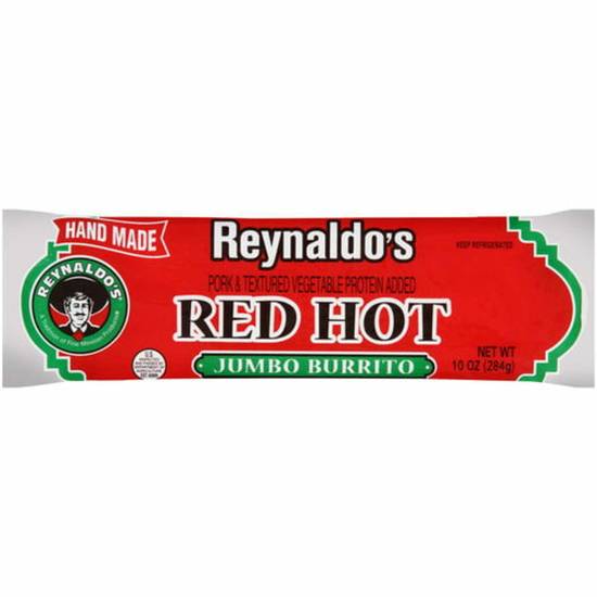 Order Reynaldo's Jumbo Burrito - Red Hot food online from IV Deli Mart store, Goleta on bringmethat.com