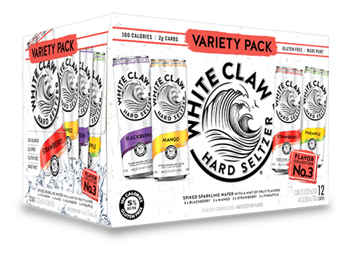 Order White Claw Variety Pack #3 - 12 pack 12oz cans (Room Temp NOT COLD) food online from Cactus Food Mart store, Scottsdale on bringmethat.com