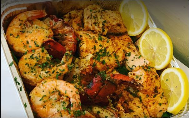 Order Seafood Dip and Pita Bread food online from C2e Innovative Cuisine store, Atlanta on bringmethat.com