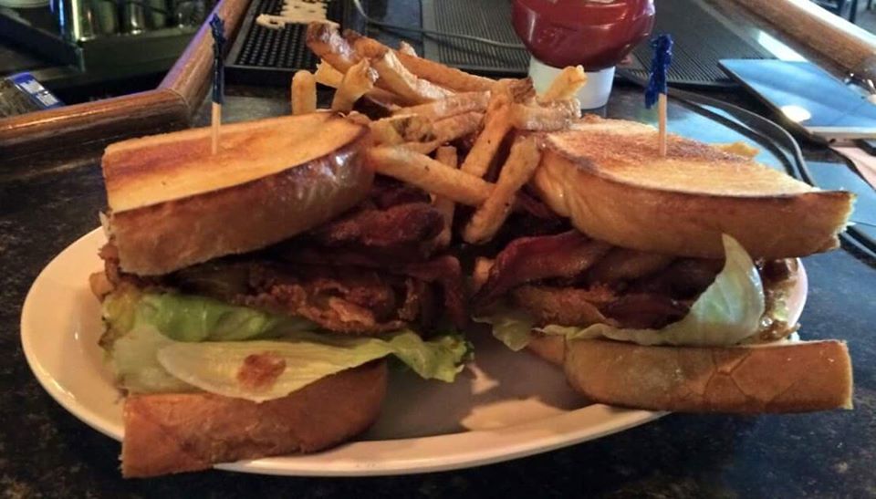 Order Fried Green Tomato BLT food online from Chuggers Bar & Grill store, Streetsboro on bringmethat.com