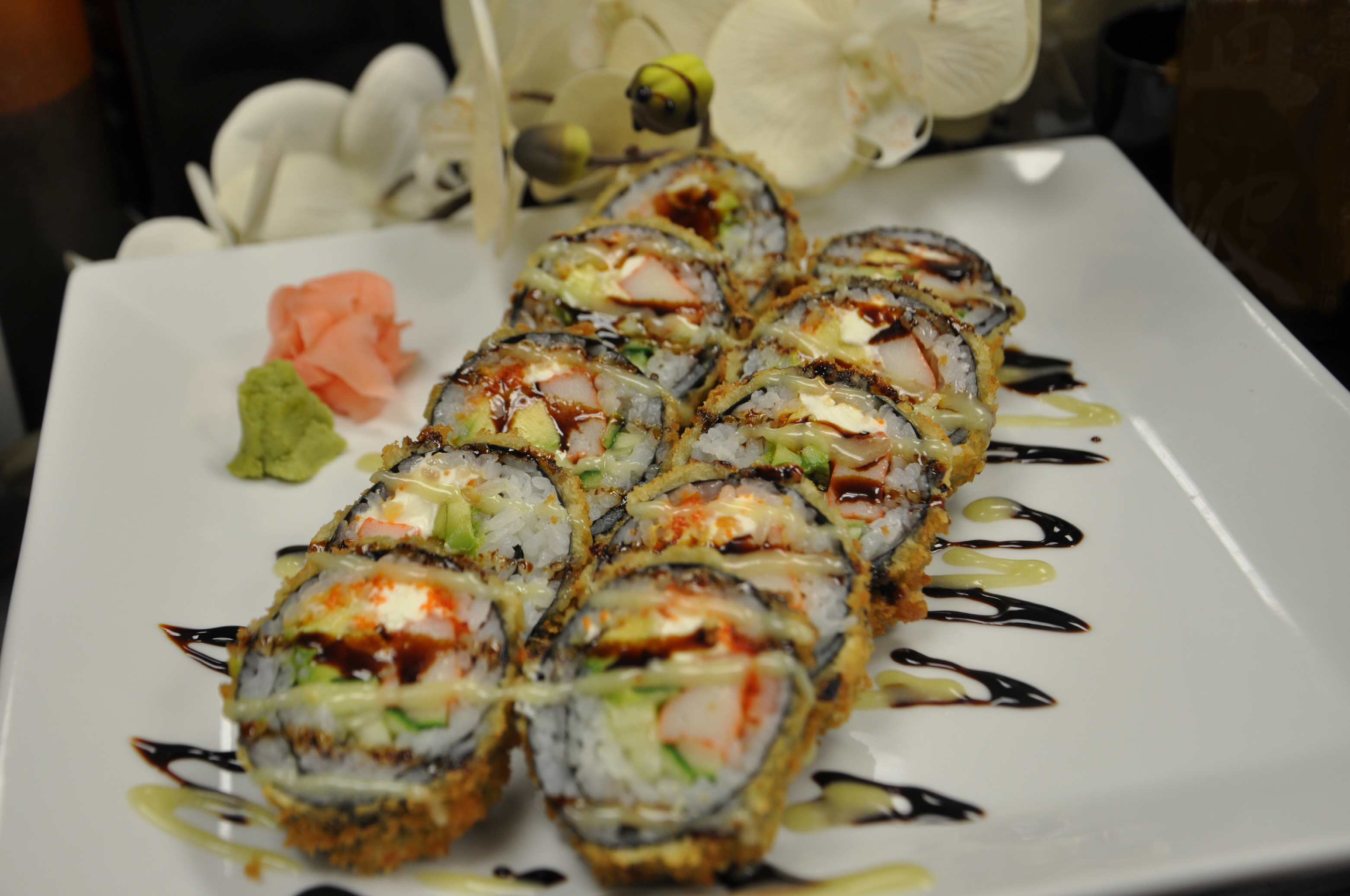 Order AA Tempura Roll food online from Umi Sushi store, Ann Arbor on bringmethat.com