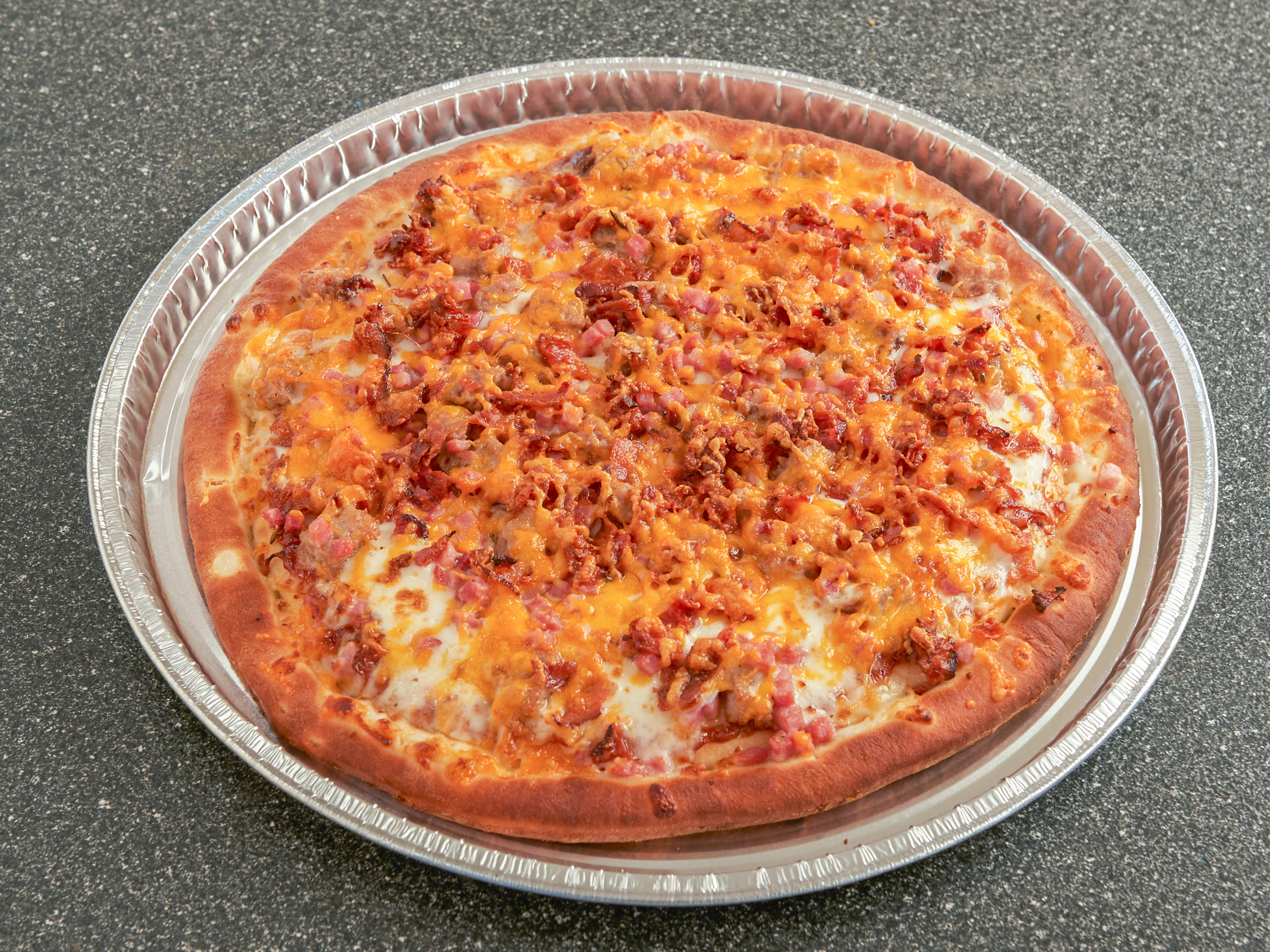 Order Big Daddy BBQ Specialty Pizza food online from Noble Romans store, Crawfordsville on bringmethat.com