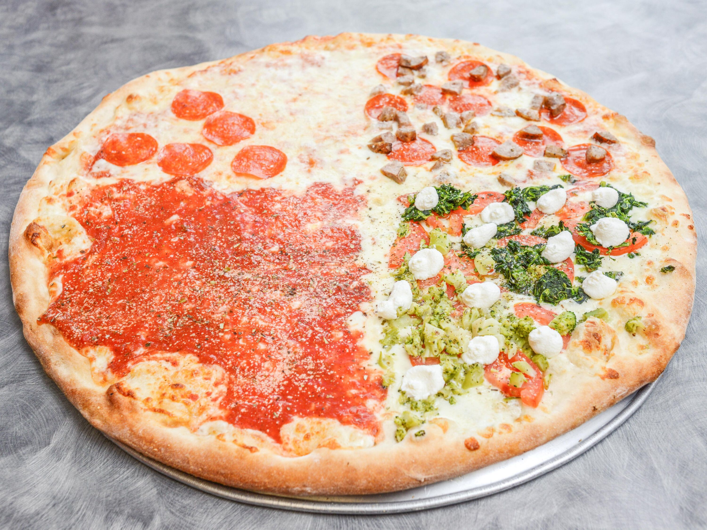 Order Large Stuff it Red Pizza  food online from Abruzzi Pizza store, Brookhaven on bringmethat.com