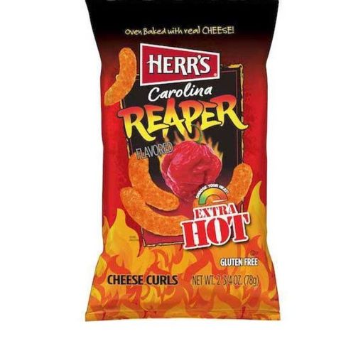 Order HERR'S CAROLINA REAPER CHEESE CURLS 2.75Z food online from 7-Eleven store, Stephens City on bringmethat.com