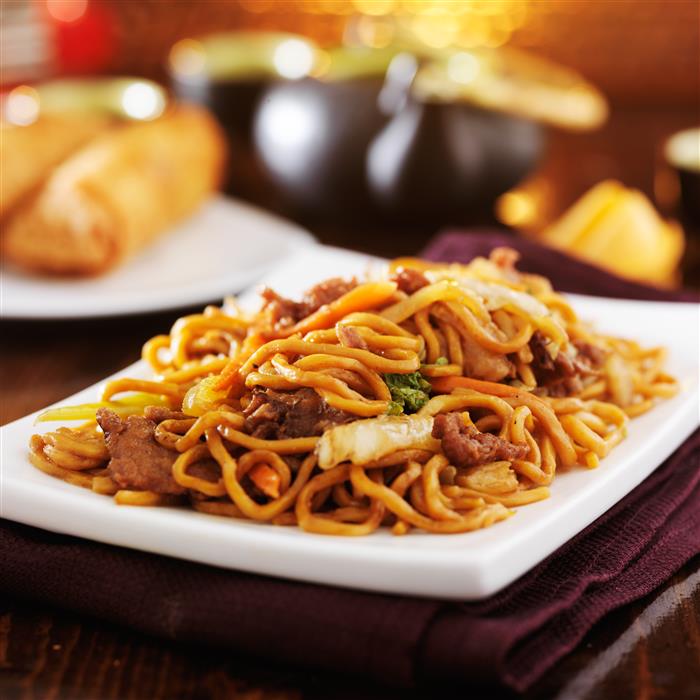 Order Beef Lo Mein food online from New City Buffet store, Greensburg on bringmethat.com