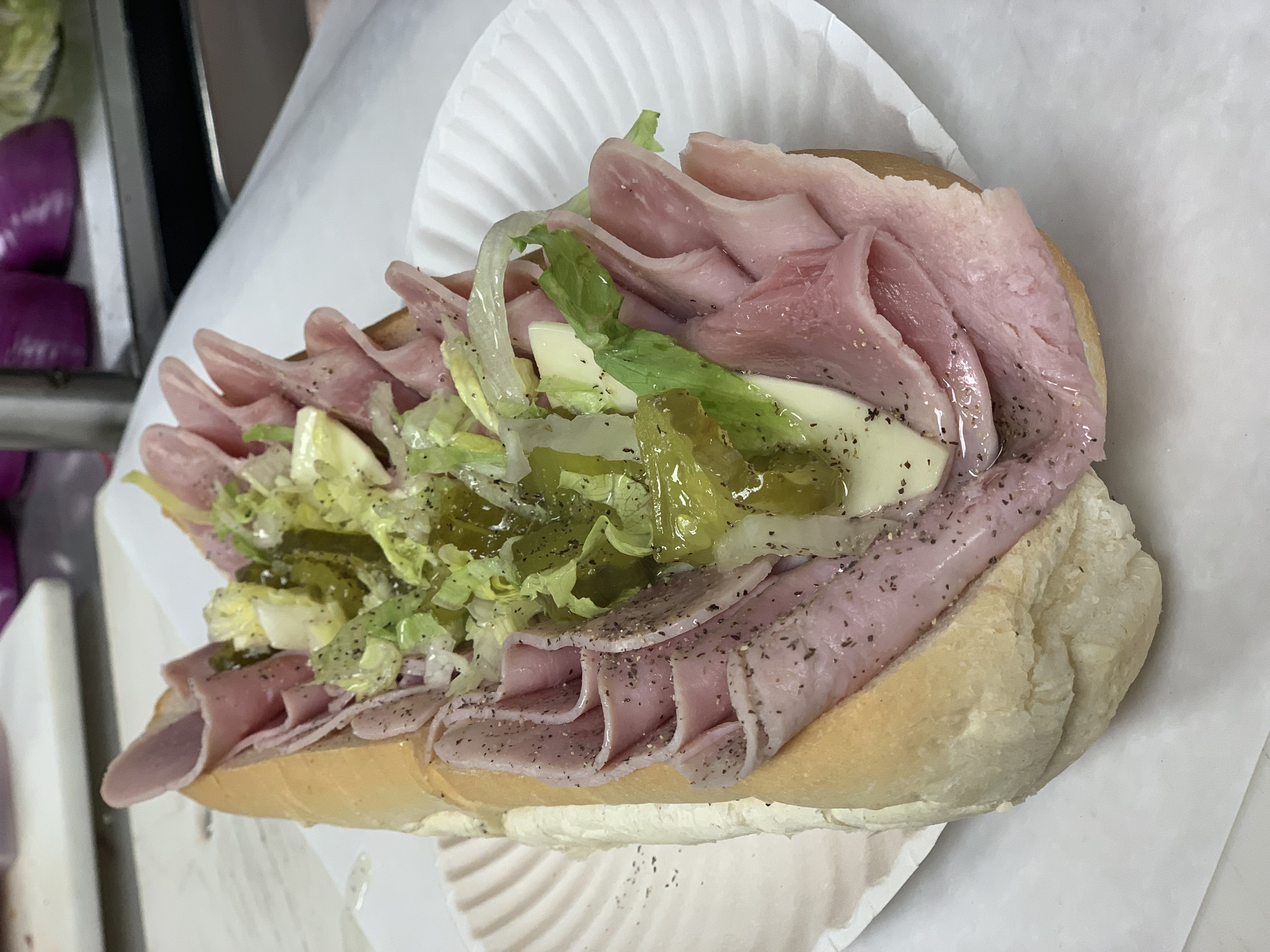 Order Ham and Cheese Cold Sub food online from Nicks Pizza & Seafood store, Boston on bringmethat.com
