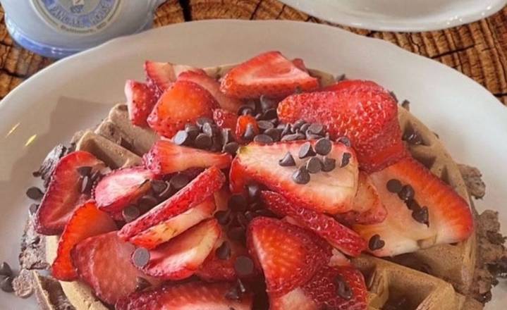 Order Strawberry Chocolate Waffle food online from The Original Pancake House store, Baltimore on bringmethat.com