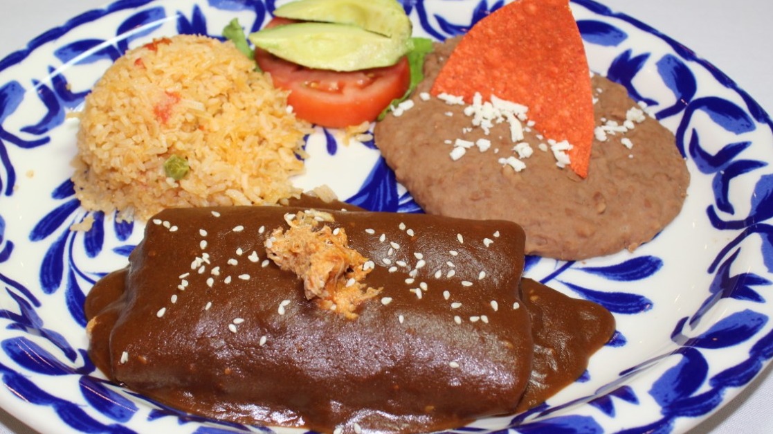 Order Mole Enchiladas food online from Mi Tierra Cafe & Bakery store, San Antonio on bringmethat.com