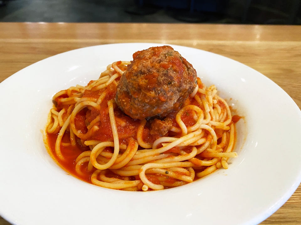 Order K - SPAGHETTI AND MEATBALL food online from Jack Restaurant And Bar store, San Mateo on bringmethat.com