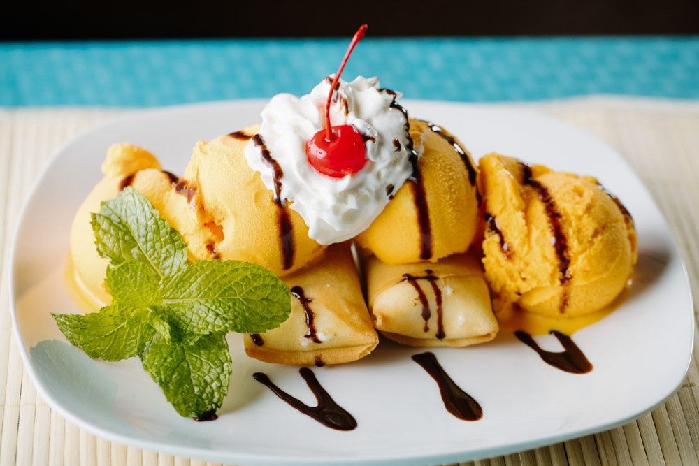 Order Crispy Cheesecake food online from Banana Leaf Thai Cuisine store, Dallas on bringmethat.com