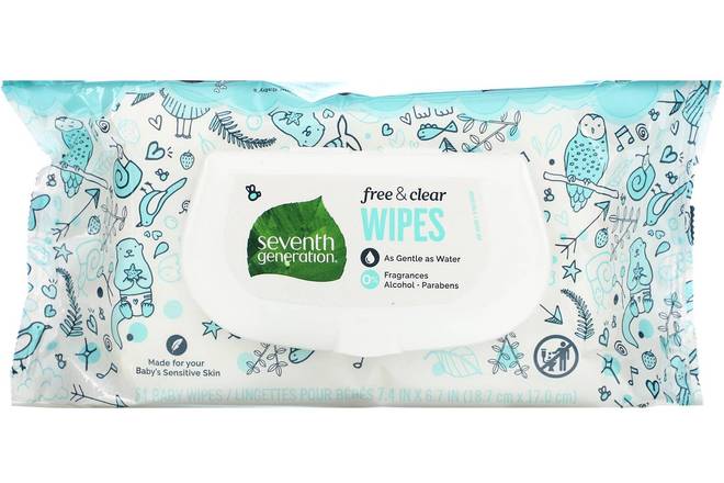 Order Seventh Generation Free & Clear Wipes food online from Bel Clift Market store, SF on bringmethat.com