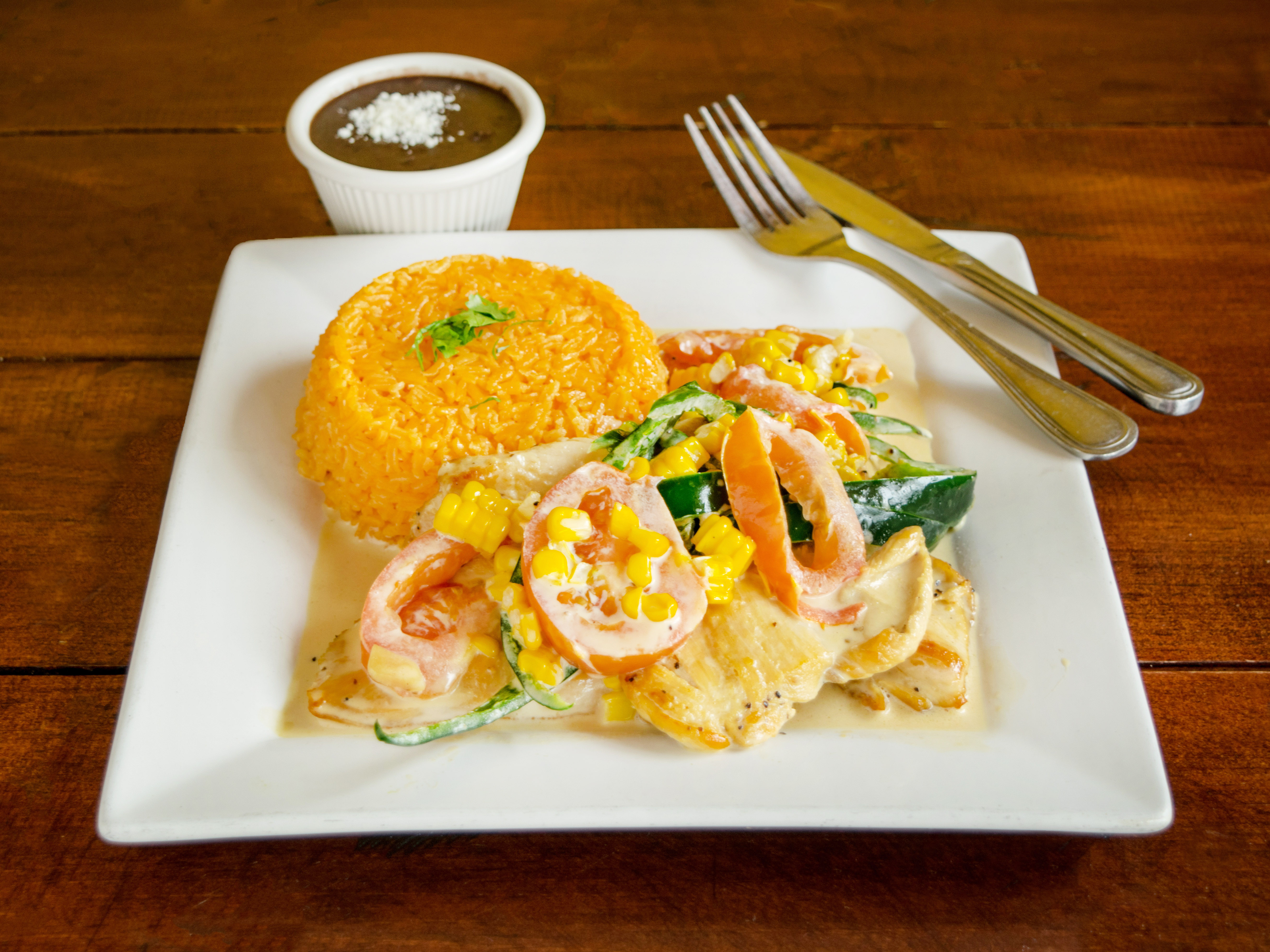 Order Pollo a la Crema food online from Corazon de Cuba Taqueria store, Long Beach on bringmethat.com